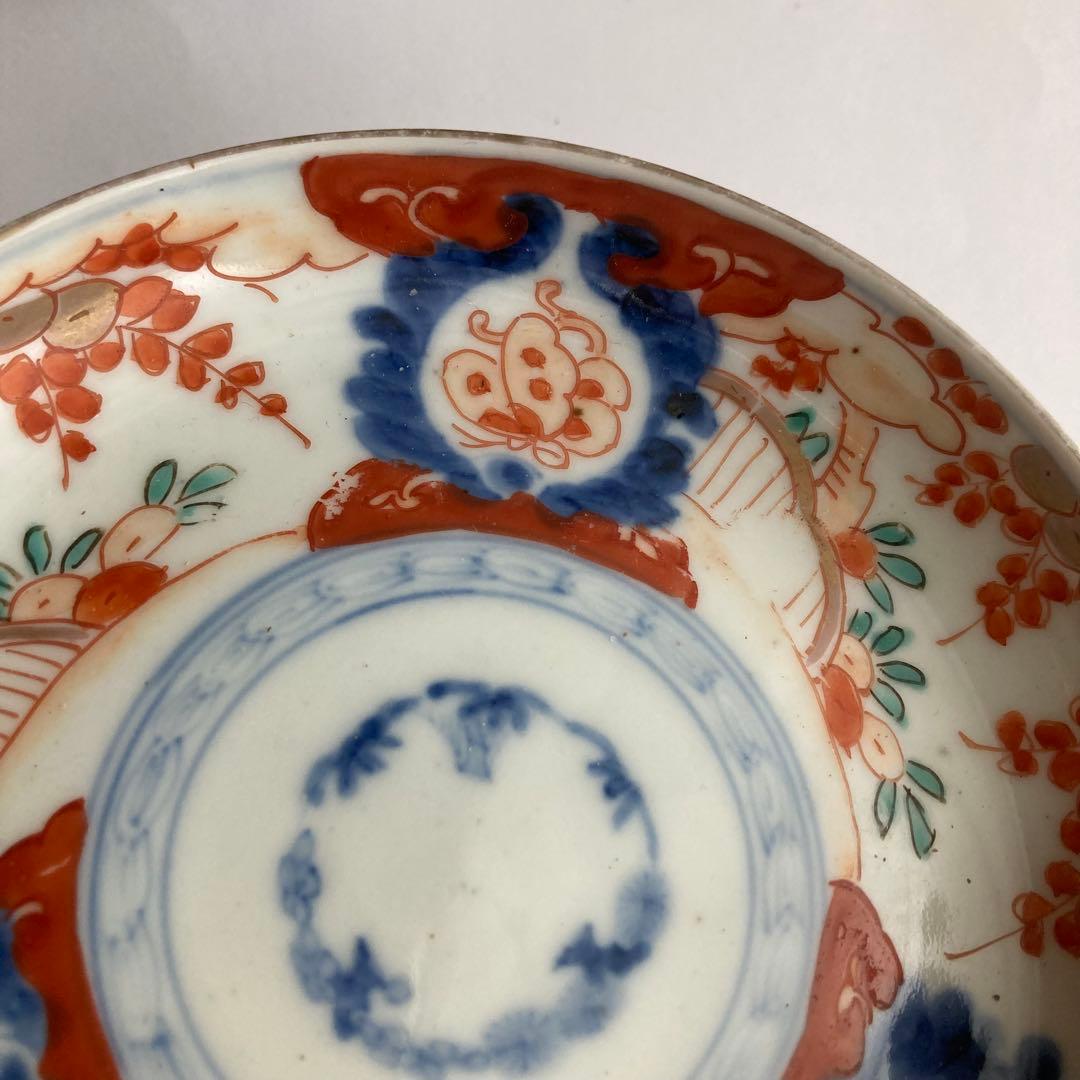 赤絵蝶赤絵皿　器　庫山窯、九谷焼や犬山焼、柿右衛門、大聖寺伊万里や古伊万里好き