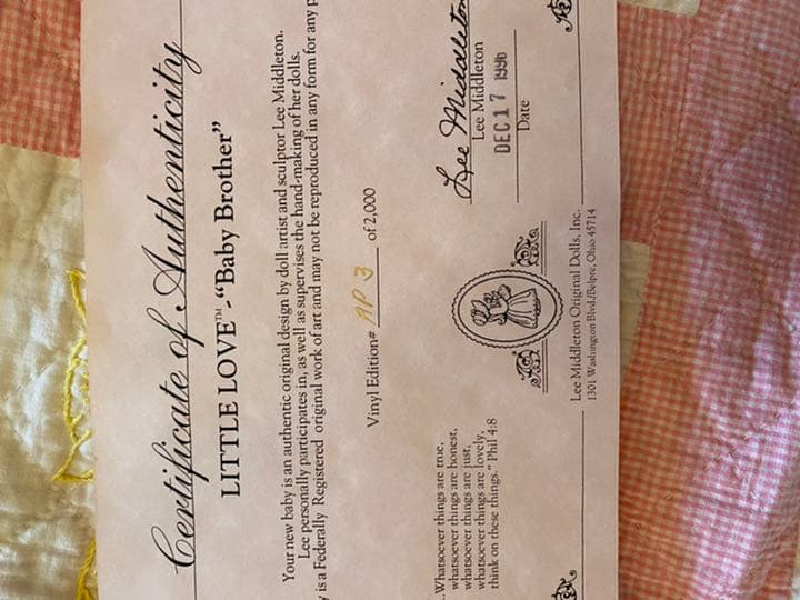 作家ドール　リー・ミドルトン　リボーンドール『特別な子』