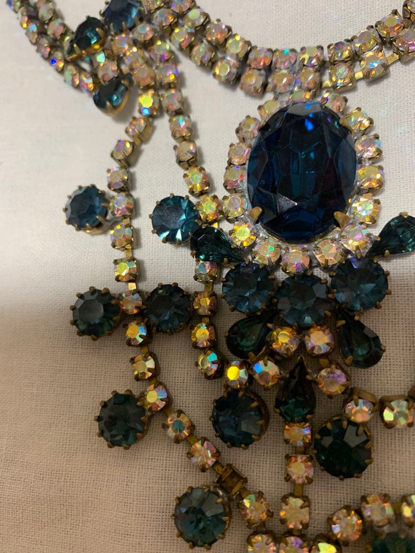 チェコガラス　ネックレス　イヤリング