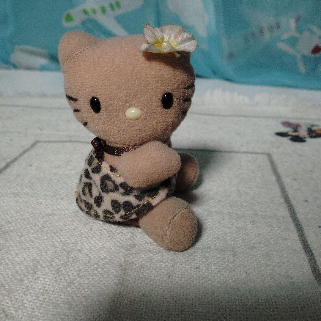 ハローキティ　ヒョウ柄 マスコット　レオパード　ぬいぐるみ　ガングロ　2002年