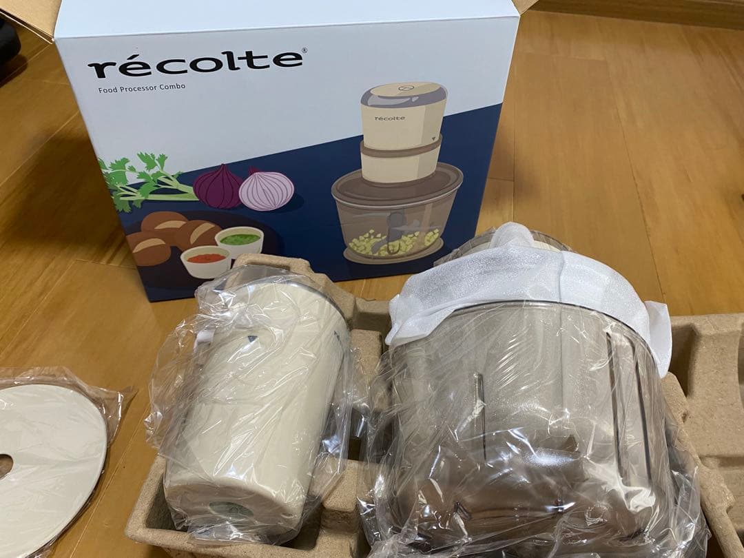 レコルト フードプロセッサー コンボ ／ クリームホワイト RCP-6 (W)