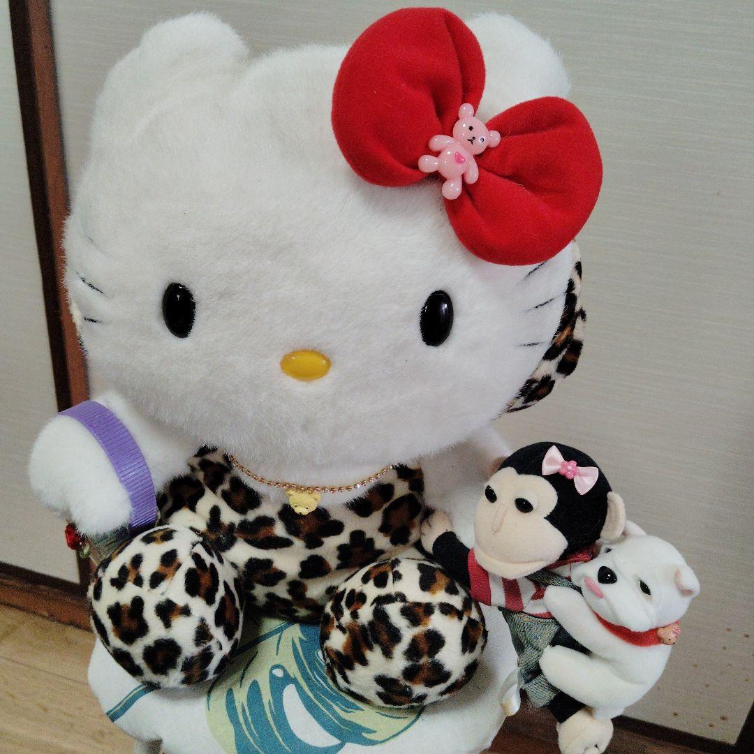 hello Kitty 50 cmハローキティ ヒョウ柄ぬいぐるみ