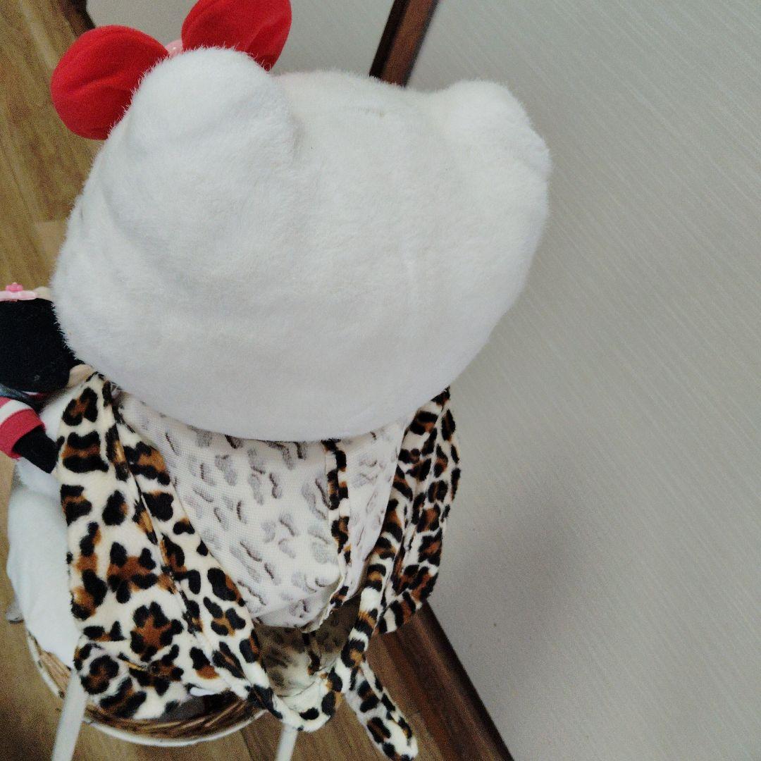 hello Kitty 50 cmハローキティ ヒョウ柄ぬいぐるみ