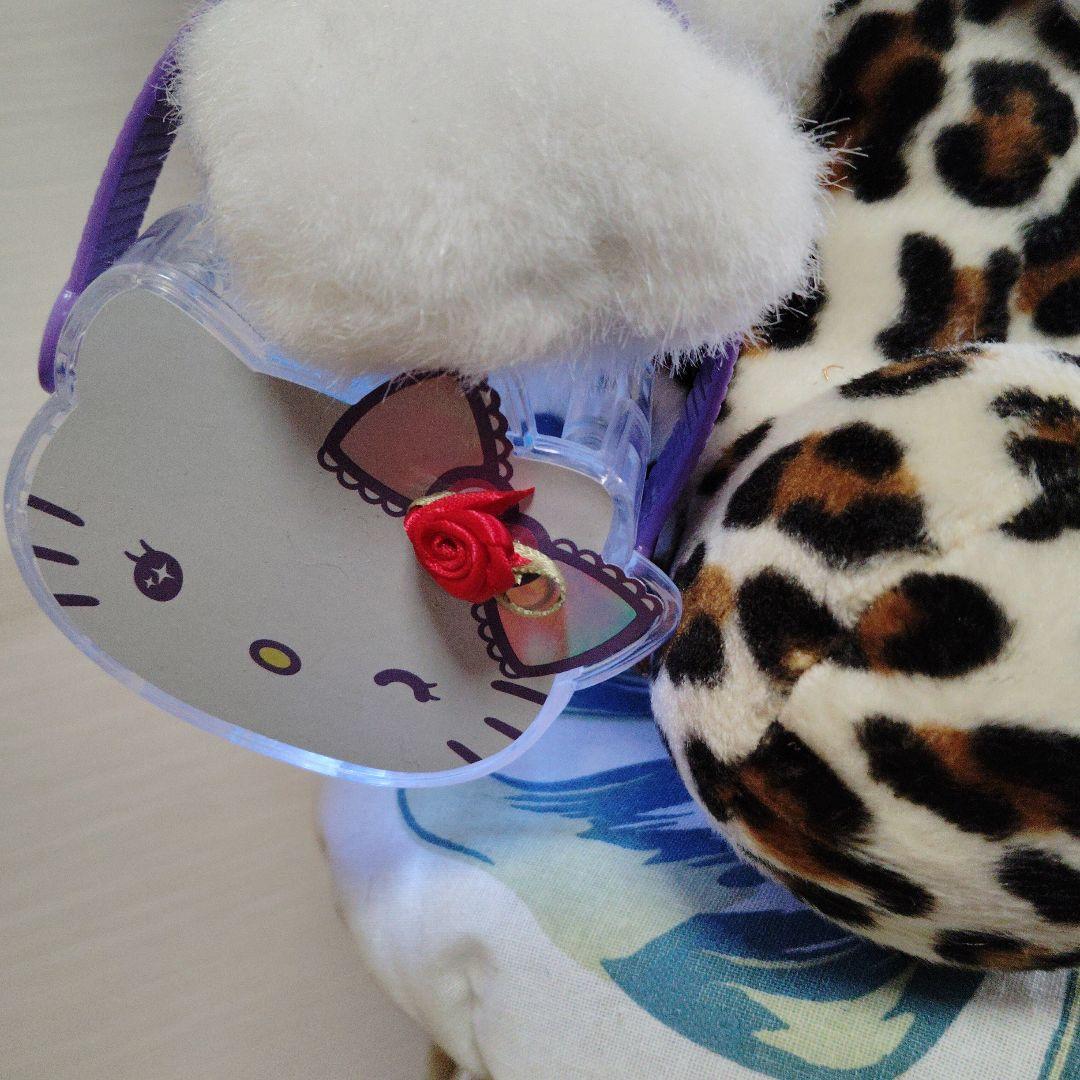 hello Kitty 50 cmハローキティ ヒョウ柄ぬいぐるみ