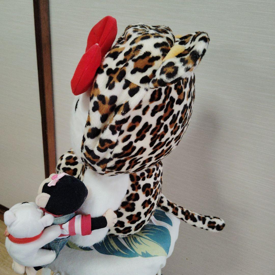 hello Kitty 50 cmハローキティ ヒョウ柄ぬいぐるみ