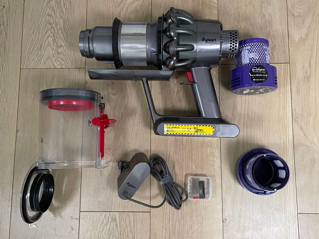 ダイソン⑦V10SV12 長さの違うパイプ付　交換フィルター　モーターバーヘッド