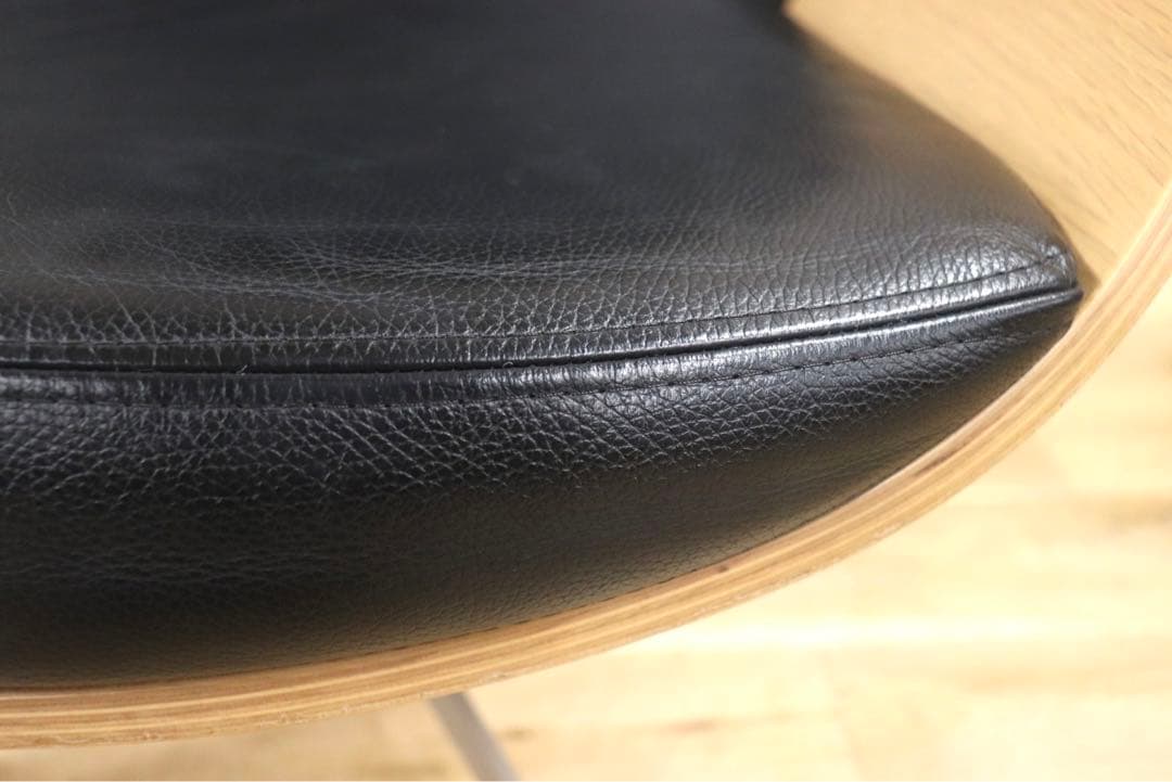 GMFS320A○北欧スタイル パーソナルチェア ラウンジチェア 回転椅子 本革