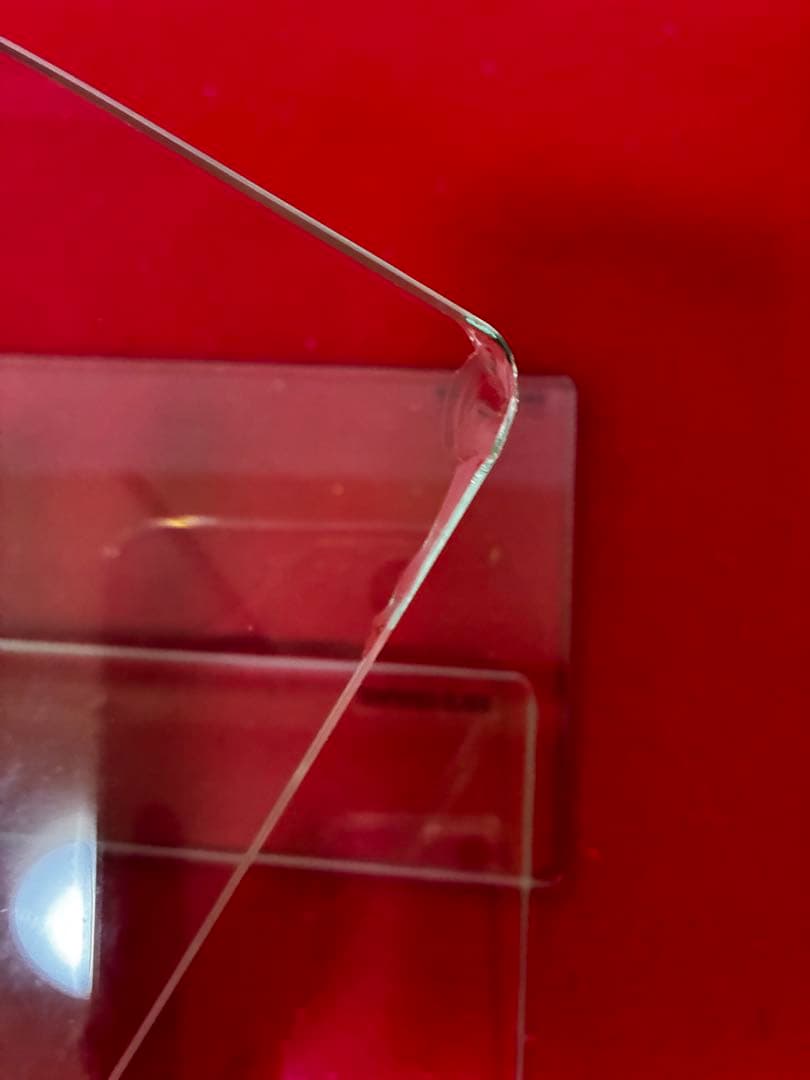 背面ミラー　足つきコレクションケース 縦型