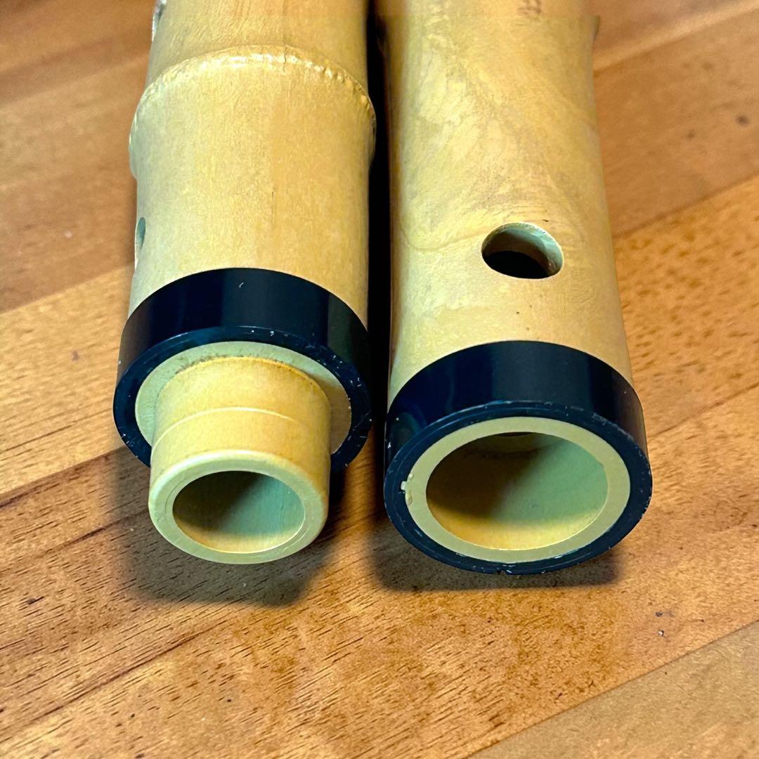 ほぼ未使用級❣️極美品✨プラスチック尺八【悠】一尺八寸 金色仕上げ 尺八 割れない