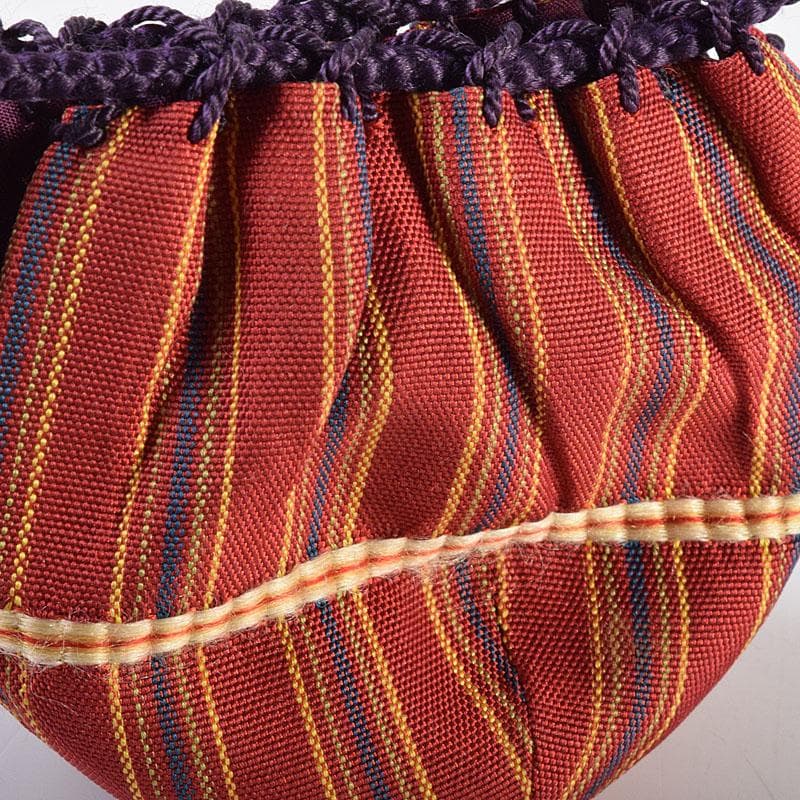 茶道具　高取焼　堀野証嗣造　文琳茶入　望月間道仕覆付　共箱　V　7196