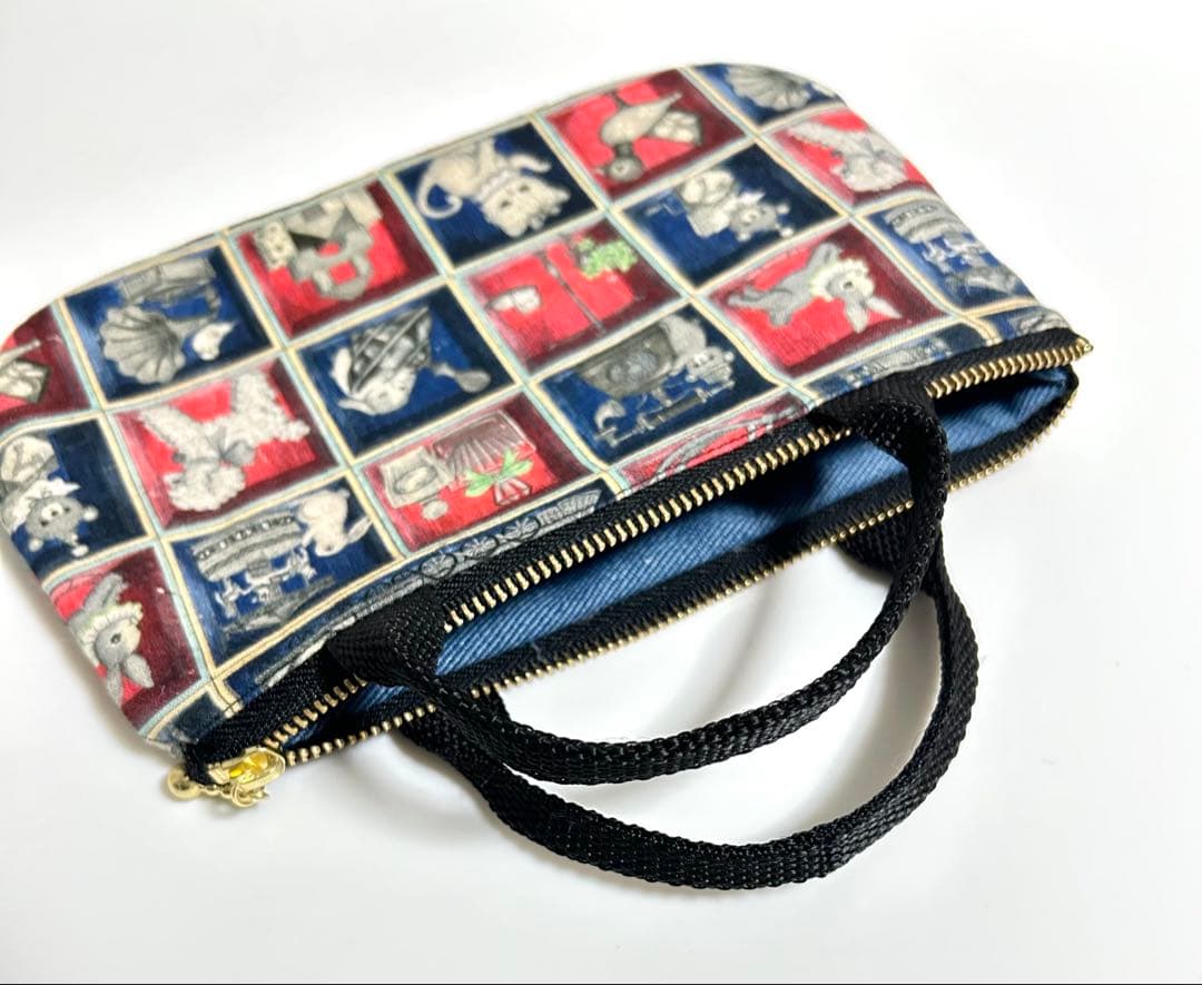 yukiemon TOYトイ ナイトボックス がま口お財布ポーチ 猫 ラベンダー