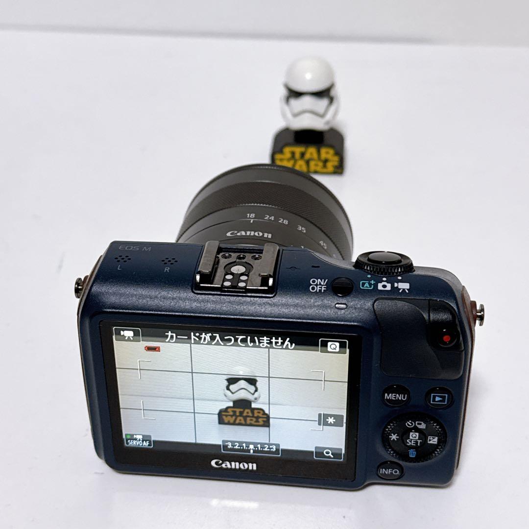 【美品】Canon キャノン EOS M ミラーレス一眼カメラ ベイブルー