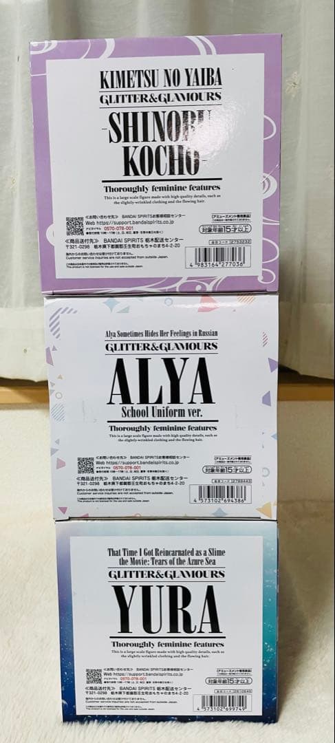 GLITTER&GLAMOURS フィギュア　しのぶ　ユラ　アーリャ