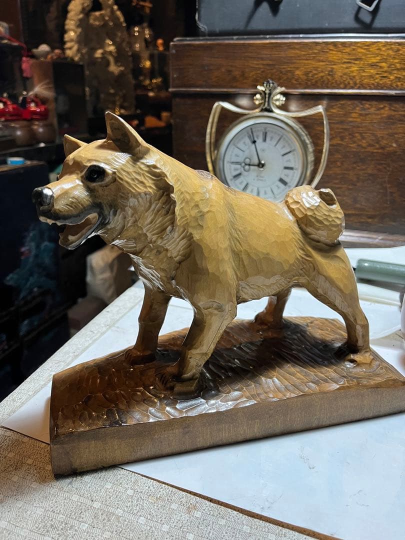 馬の木彫り、木彫りの馬、道産子馬木彫り、道産子馬、北海道の馬、番場馬