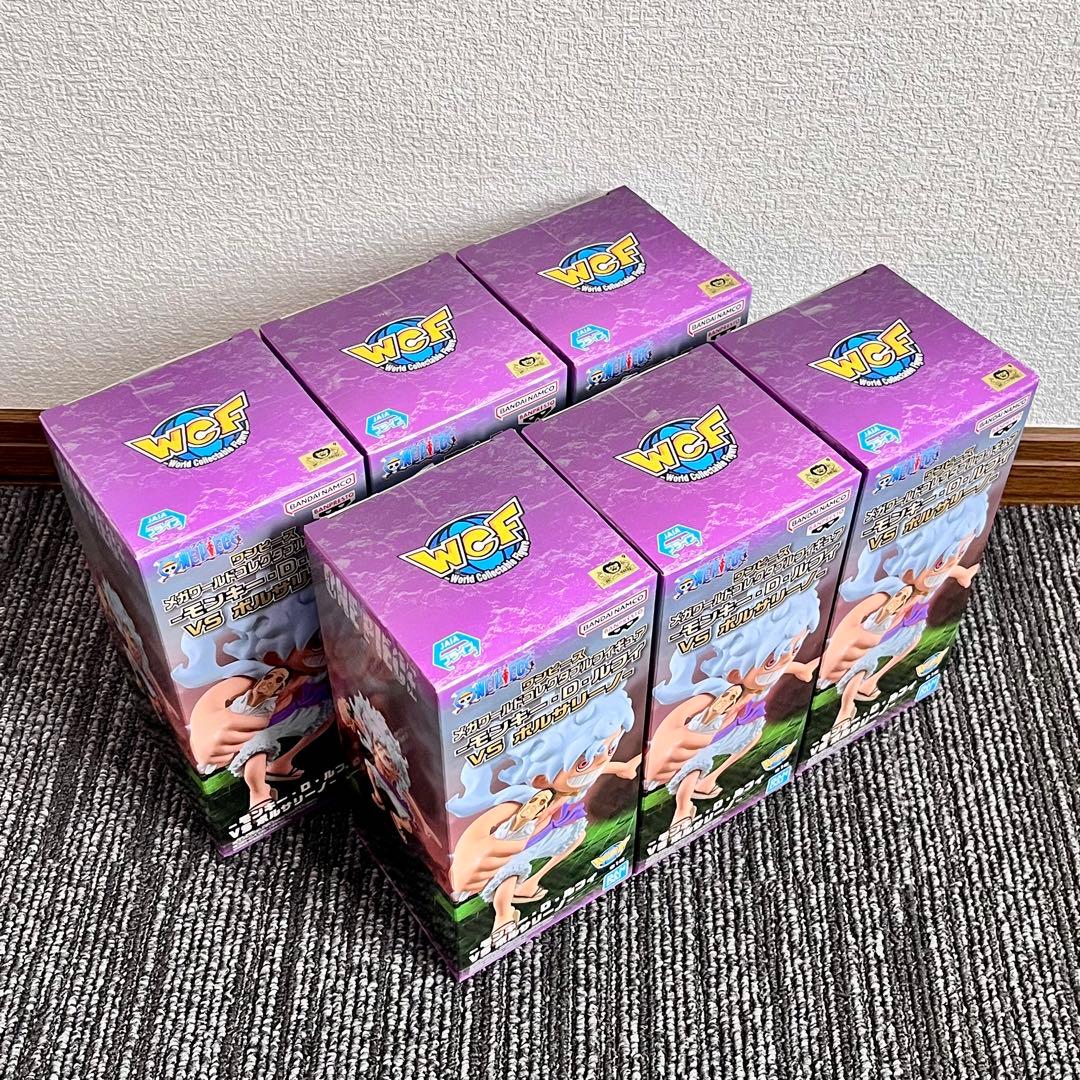 【６個セット】ワンピース　メガワールドコレクタブルフィギュア ルフィ