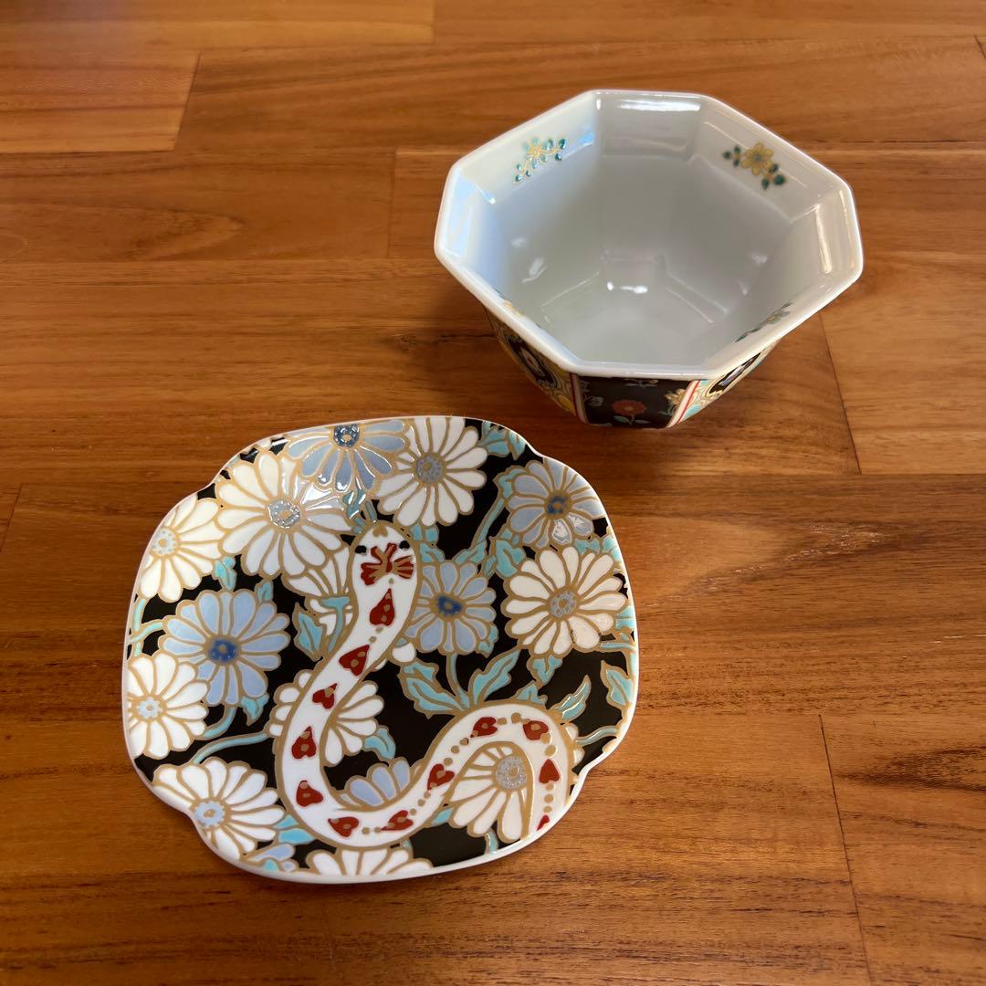 【ミキティー様☆専用】ナタリー・レテ アフタヌーンティー 九谷焼 干支白蛇