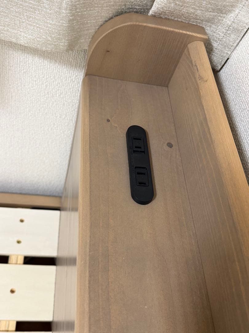 状態良★【たのメル便・解体済】RASIK セミダブル コンセント付き 簡単組立