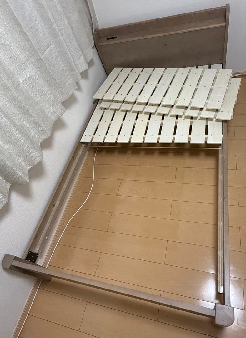状態良★【たのメル便・解体済】RASIK セミダブル コンセント付き 簡単組立