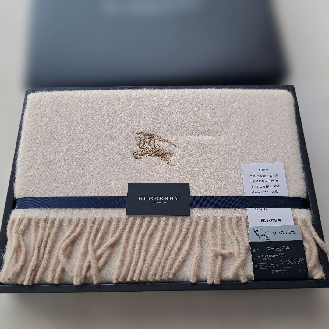 新品　BURBERRY ウールひざ掛け