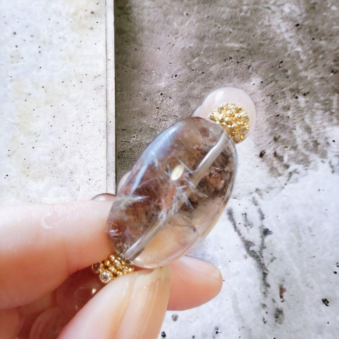 天然石サゲニティッククォーツブレスレット
