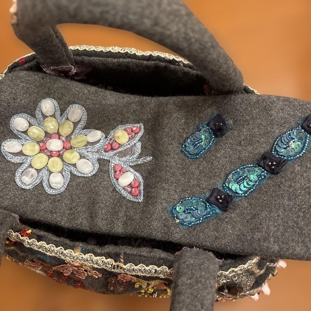 ハンドメイド　レディース　バッグ　パッチワーク　一点物