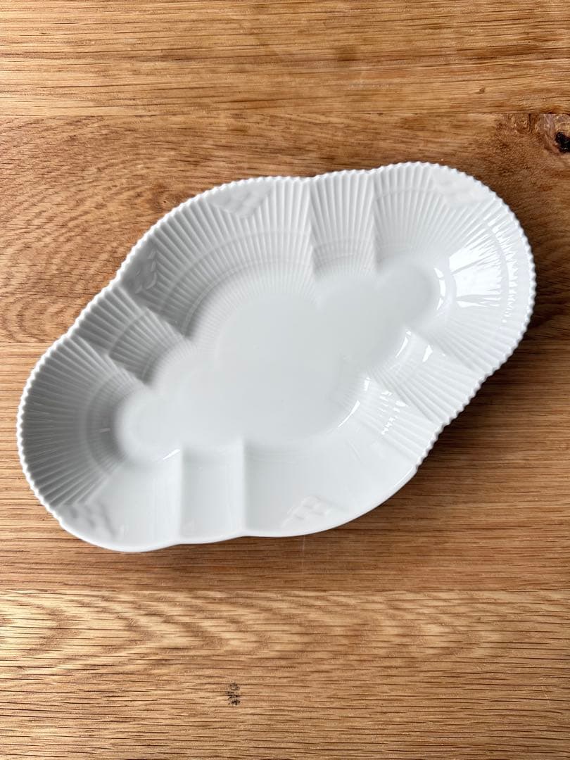 ロイヤルコペンハーゲン ホワイトエレメンツ オーバルディッシュ 新品未使用