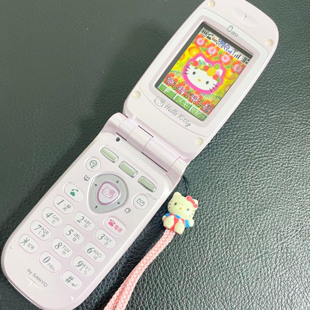 【レア・希少】キティーちゃん 携帯電話 ガラケー モックアップ 店頭用展示品