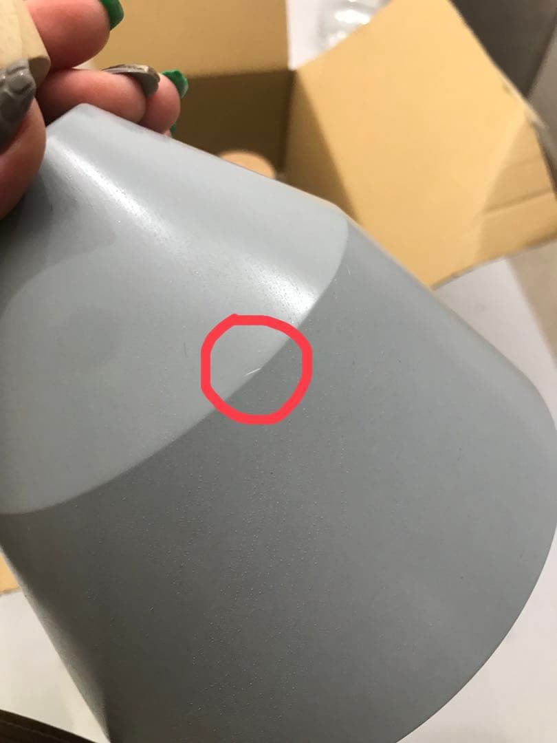 【11/12値下げしました】ペンダントライト　グレー