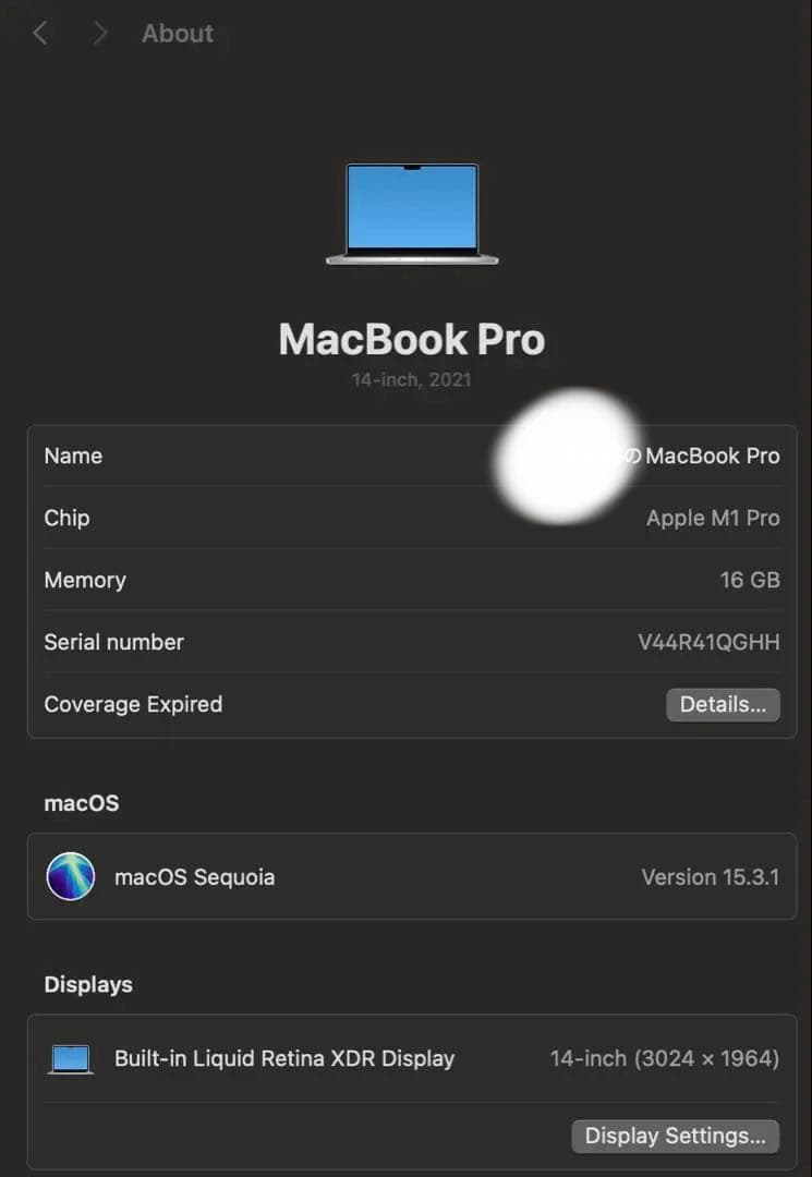 MacBook Pro M1 Pro 14 16GB 512GB 94% 美品