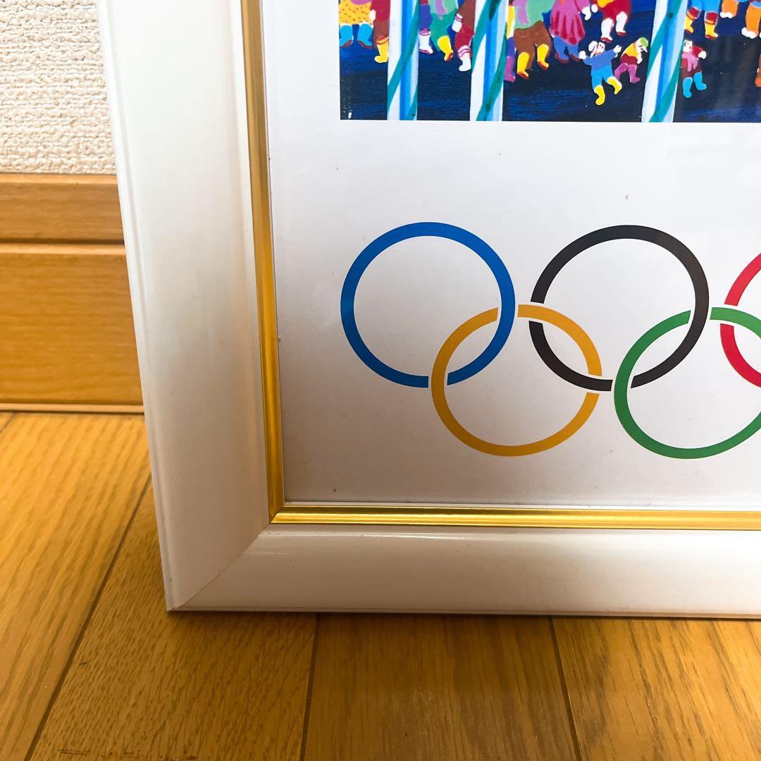 超希少 ヒロ・ヤマガタ 1998年 長野オリンピック 公式ポスター 額入り