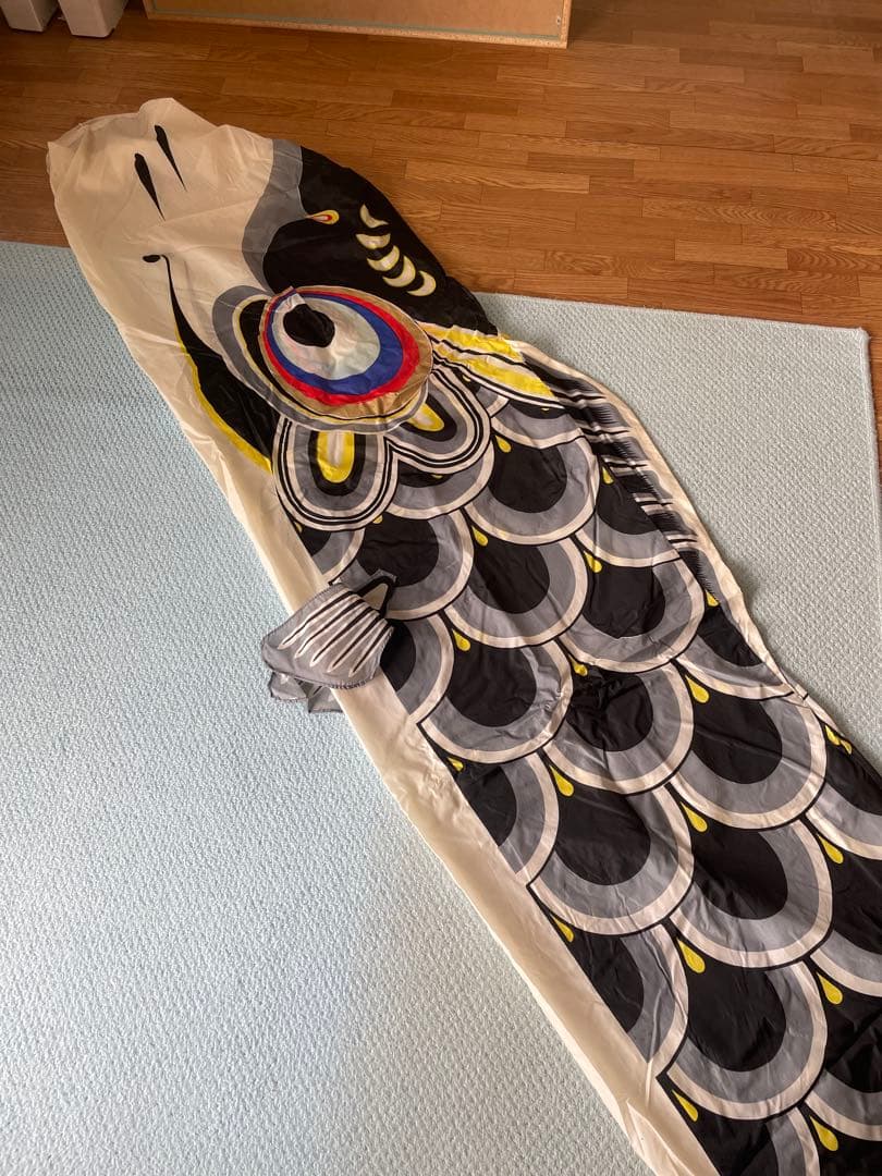 鯉のぼり こいのぼり 吹流し 黒鯉 3.5m 赤鯉 2.5m 3体セット レトロ