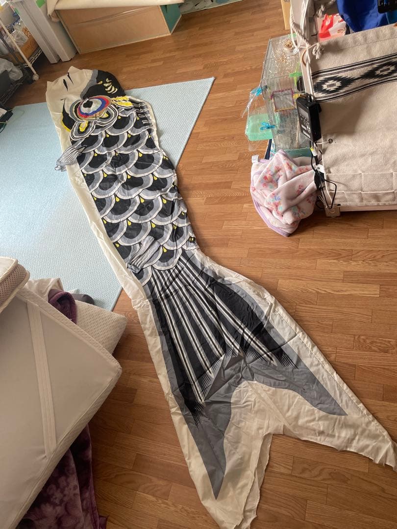 鯉のぼり こいのぼり 吹流し 黒鯉 3.5m 赤鯉 2.5m 3体セット レトロ