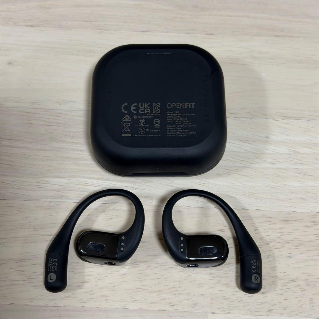 SHOKZ OPENFIT ブラック イヤフォン