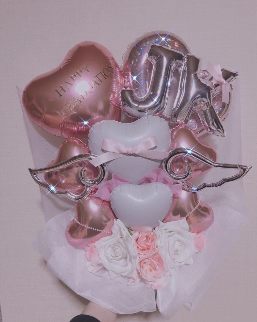 バルーンブーケ　　成人式　卒業　バルーンギフト　生誕祭　推し