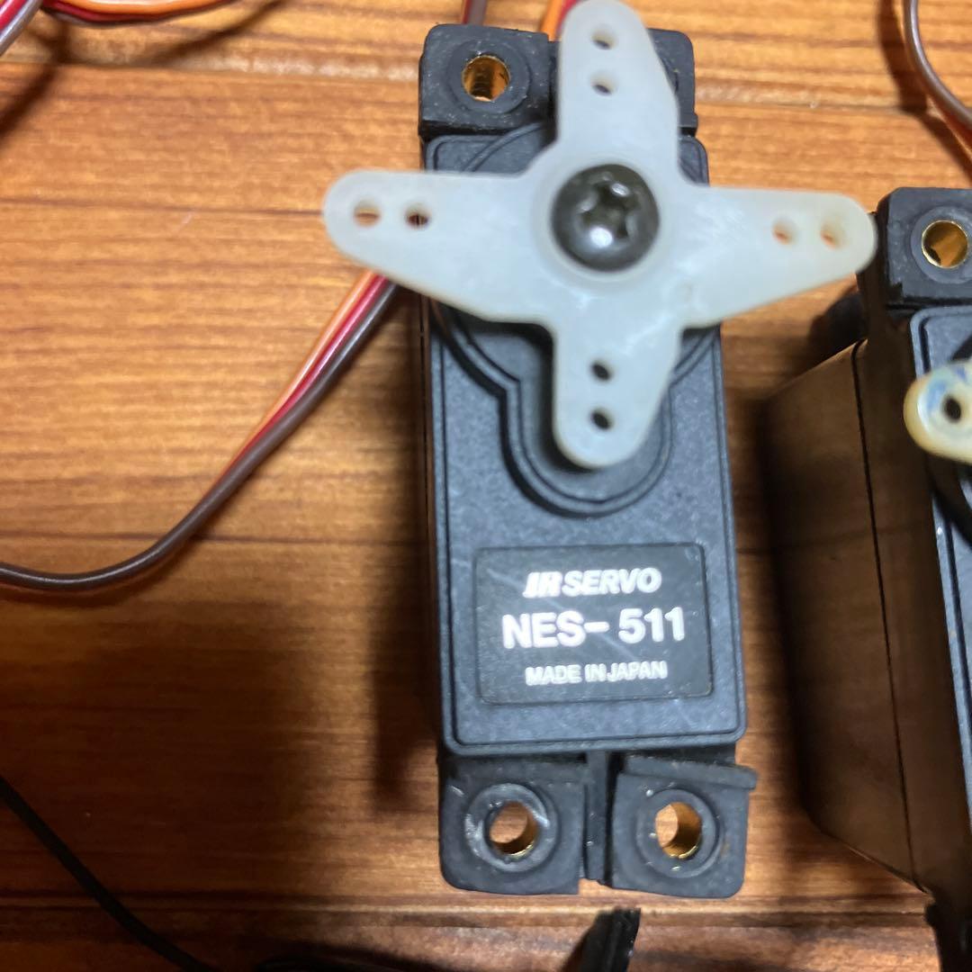 JRサーボNES-511 4個セット＆RX NER-649S 72MHz 18番
