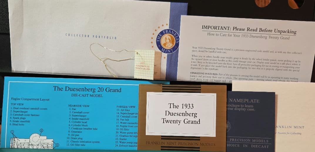 1/24ミニカー☆フランクリンミントDuesenberg ミニカー