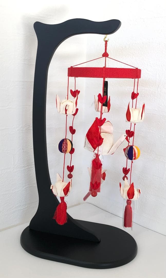 吊るし雛 つるし雛 さげもん 鶴 正絹 手づくり 日本製 地球屋 雛飾り