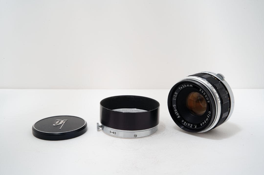 【美品フード付】OLYMPUS F.Zuiko Auto-S 38mm F1.8