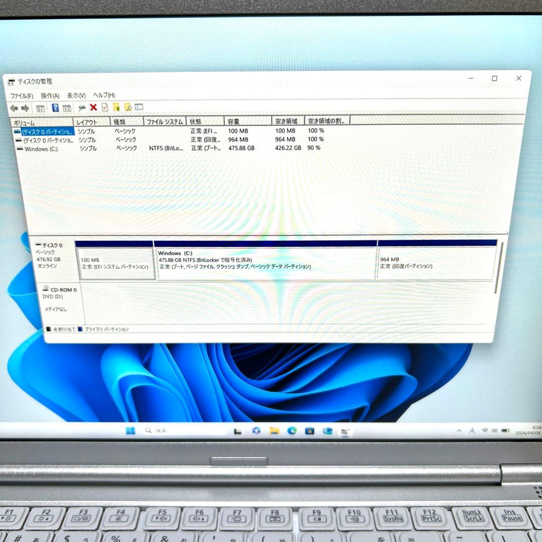 稼働30時間 Let's note SV1 i7 512GB 16GB LTE