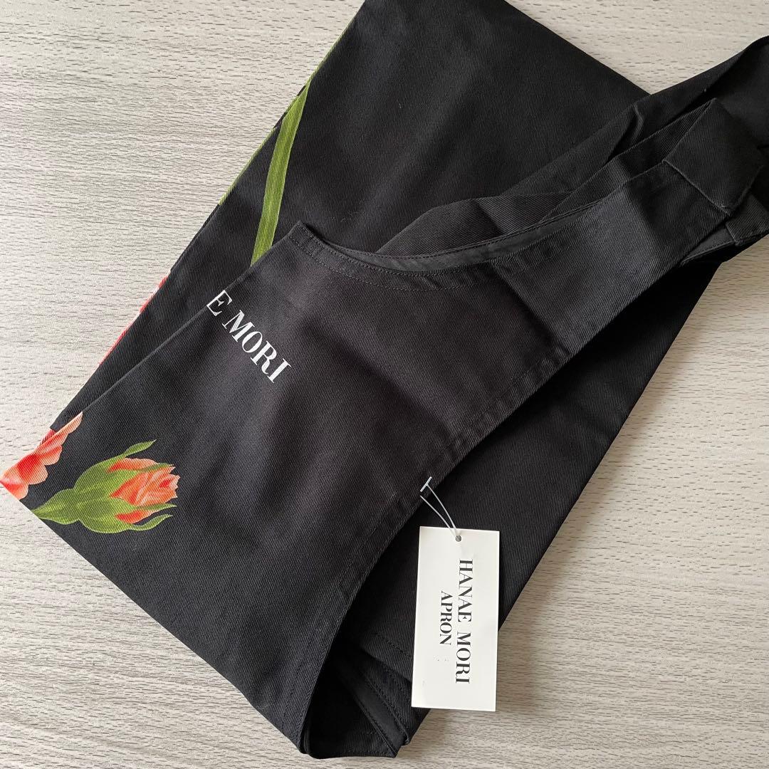 HANAE MORI ハナエモリ 森英恵 エプロン ブラック 新品 未使用