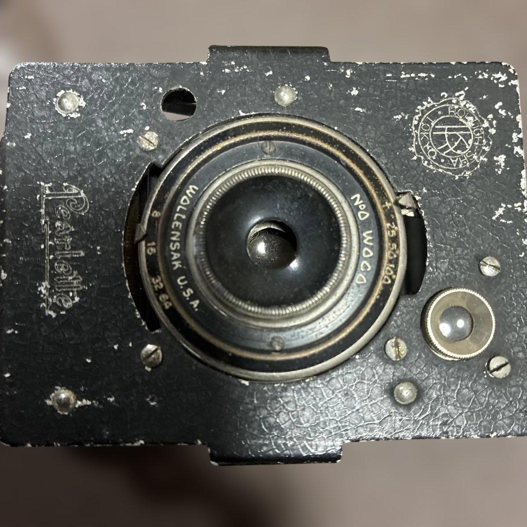 ビンテージカメラ六櫻社パーレット蛇腹式カメラ