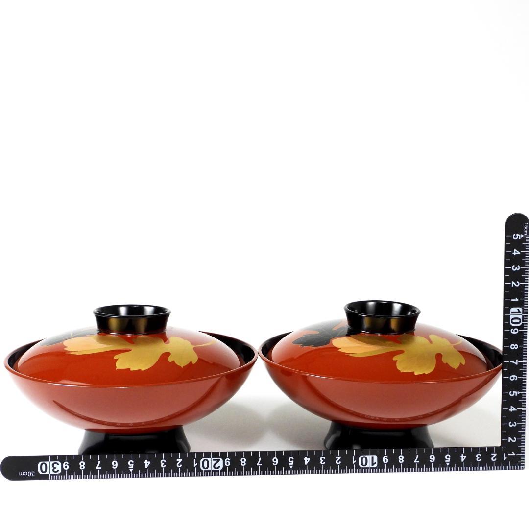 漆器　輪島塗　木製　蒔絵　吸物椀　蓋付椀　汁椀　10客