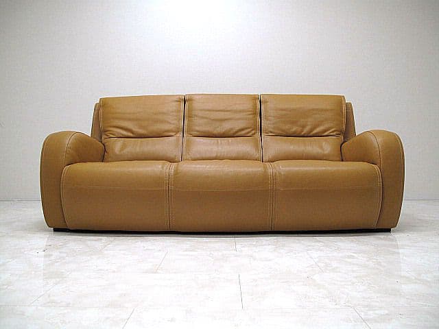 【展示品】カリモク ドマーニ 「エクセルライフ」最高峰総革3人掛けソファ