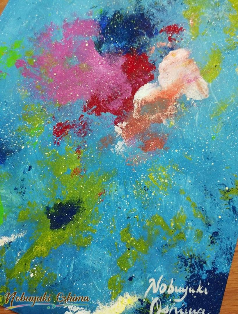 絵画★原画（1点限り）「意識のひずみ（byみかんの皮）」（2021年11月3日）