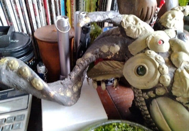 呪物ゴートスカル　チベット密教　法具　チベット　山羊のカパラ　ヴィンテージ