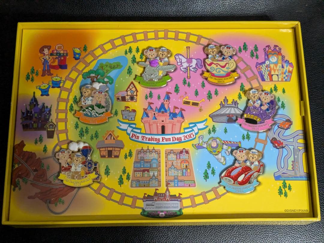 香港 ディズニー ピントレーディング ダッフィー シェリーメイ ピンバッジ　6個