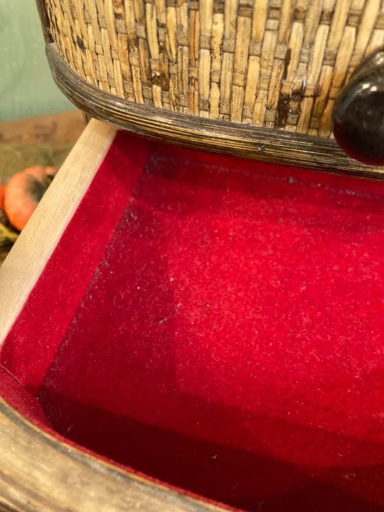 籐 ラタン 小物入れ 小引き出し インテリア アンティーク