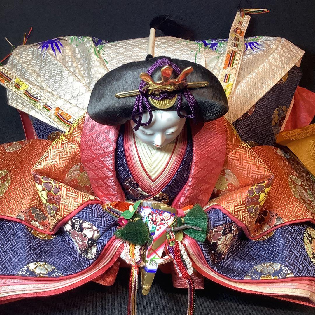 最高峰ブランド:京雛【お雛様親王飾り＆飾り道具一式】美品❣️京都有職雛老舗人形司