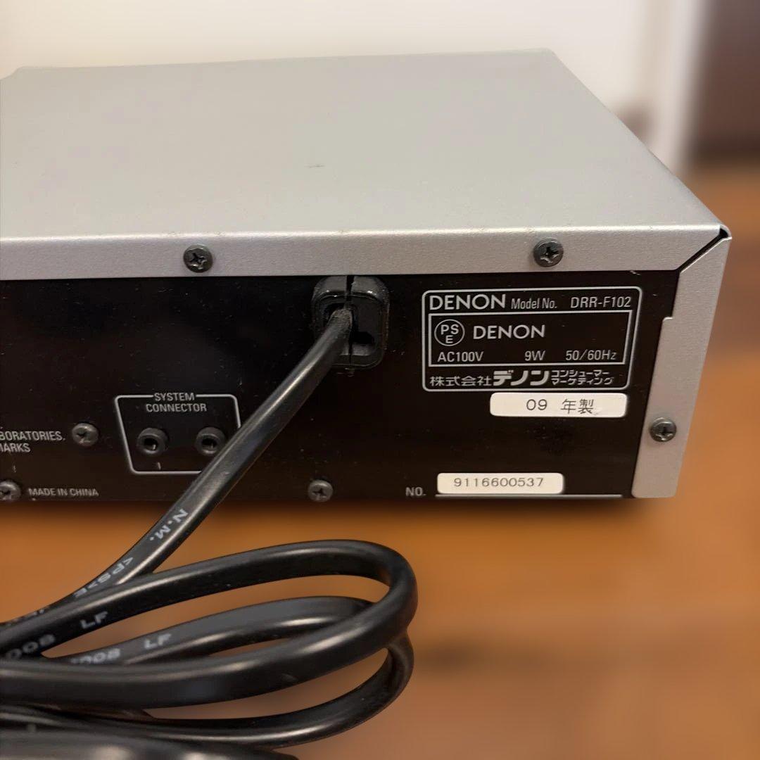 DENON デノン DRR-F102 カセットデッキ 稼働品