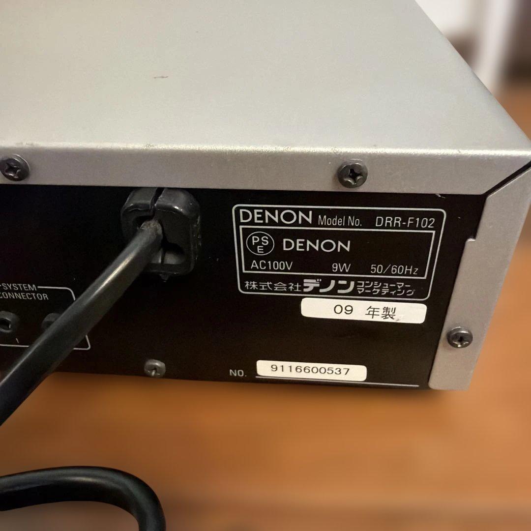 DENON デノン DRR-F102 カセットデッキ 稼働品